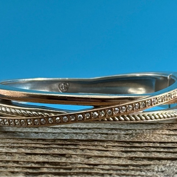 Brighton Neptune's Rings Narrow Hinged Bangle Bracelet, Great Condition - Picture 4 of 6